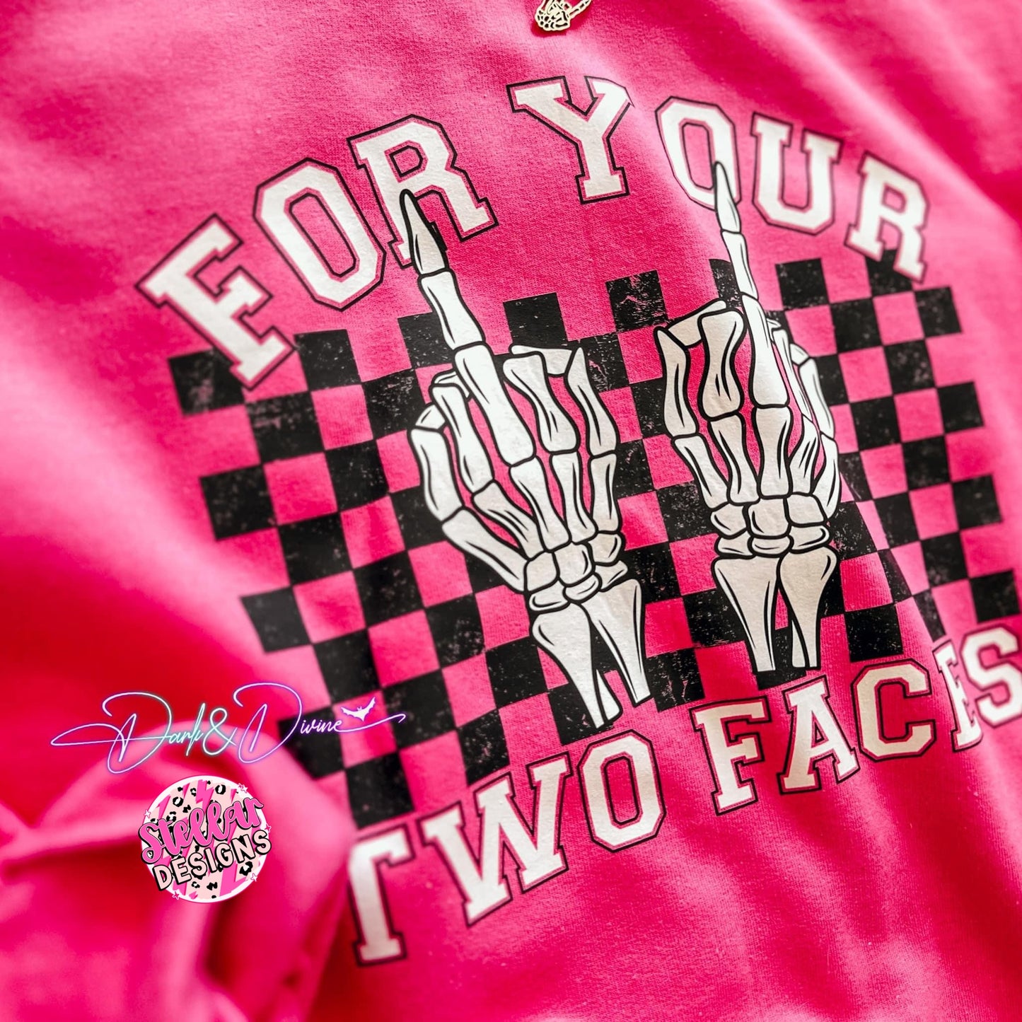 For your two faces crewneck