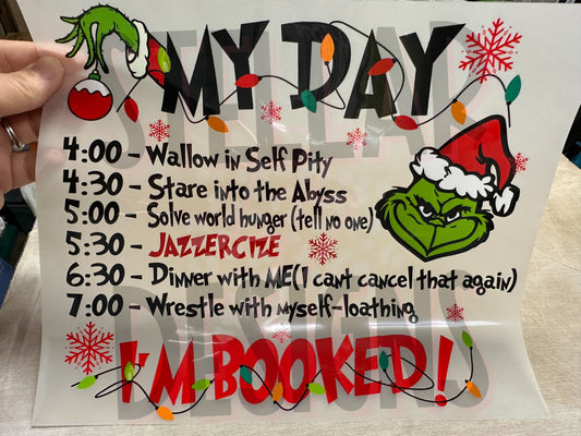 Grinch to do list DTF