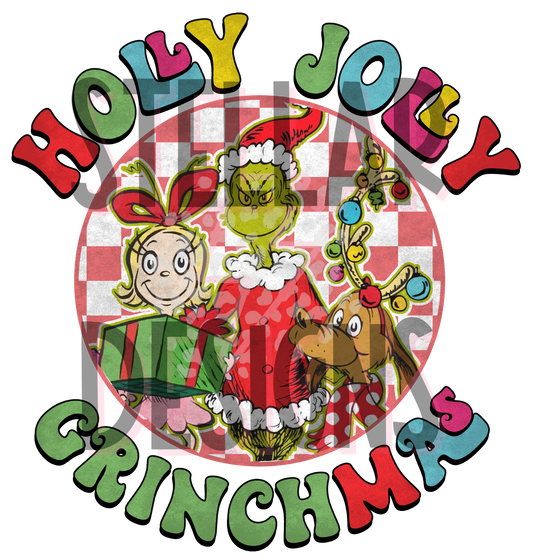 Holly Jolly Grinchmas DTF