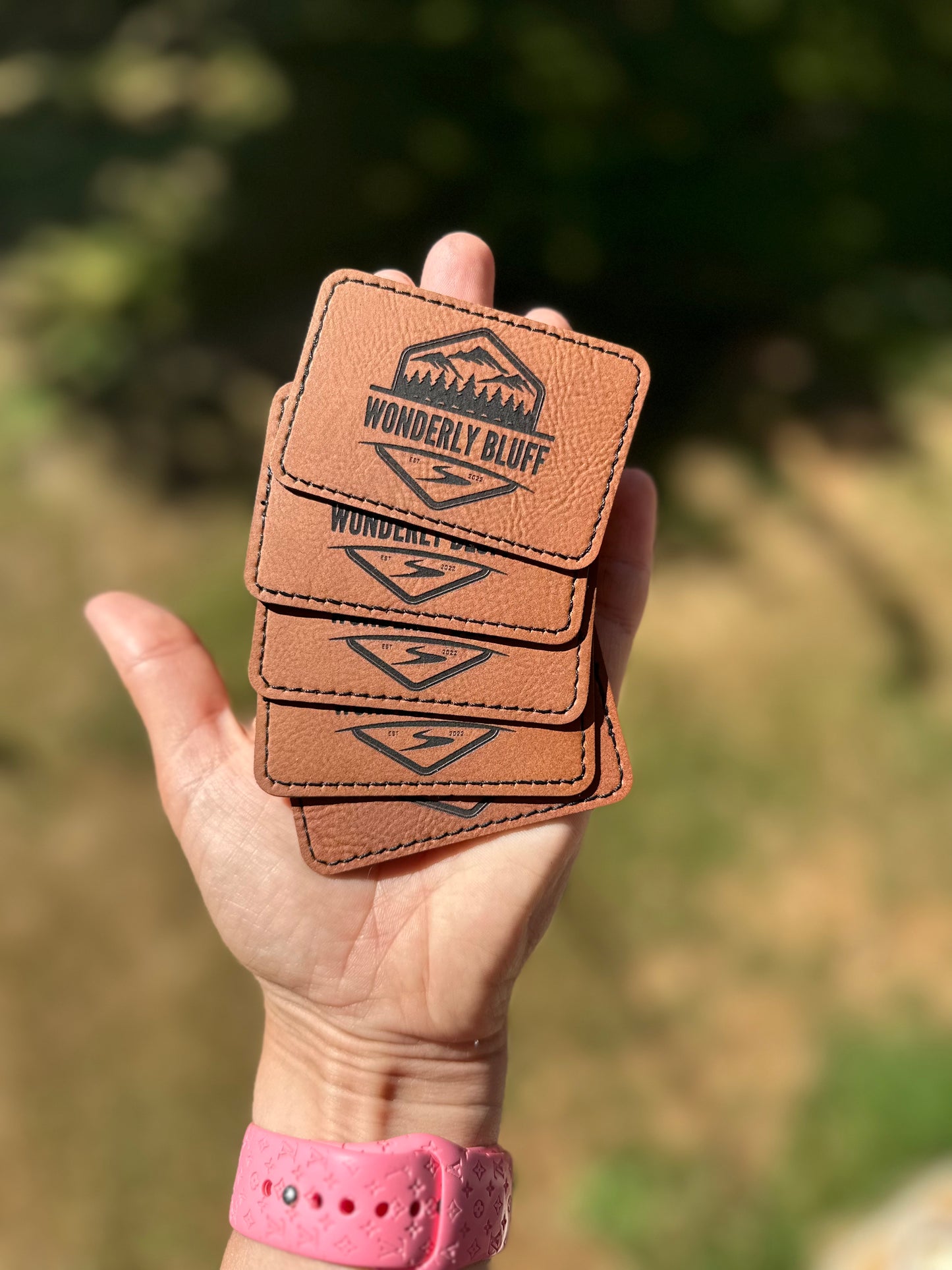 Custom leather patches