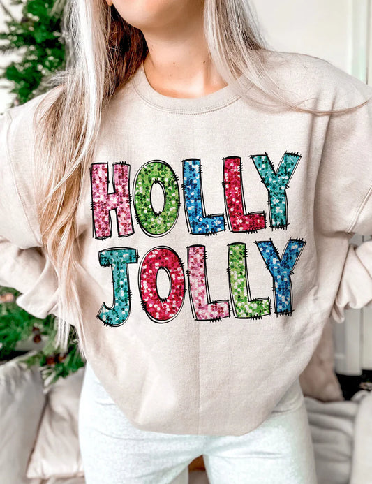 Holly Jolly Glitter DTF