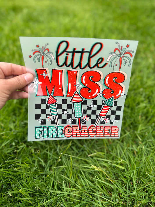 Little Miss firecracker DTF
