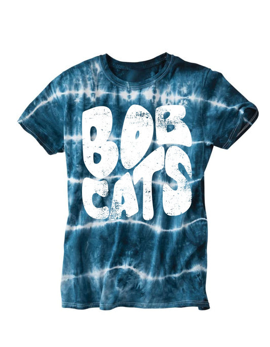 Bobcats Tie Dye Distressed T-Shirt